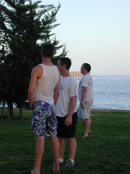 Wes: I'm gonna pee right here. You be my watchout.
(pause)
That means go watch other people. 68.jpg