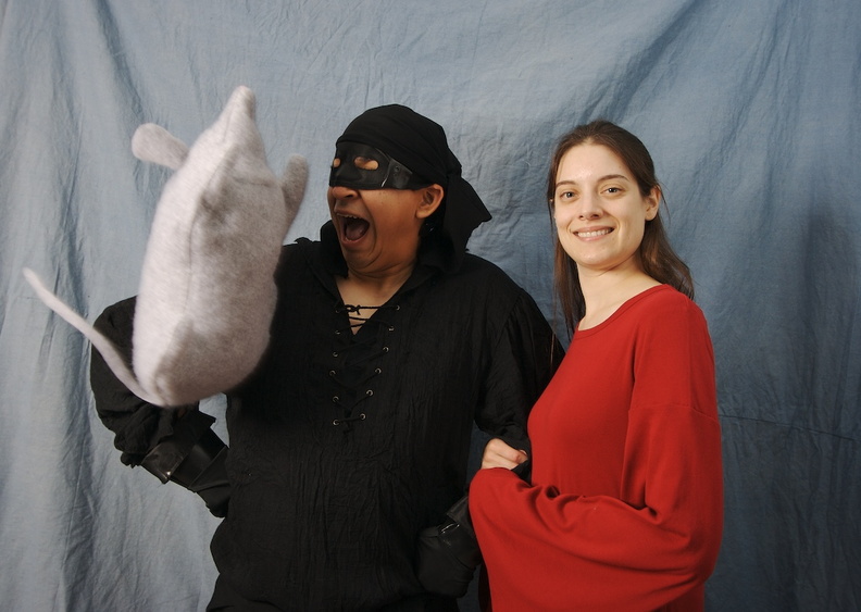 Dawn, unfazed by the attack, clung to Cruz's arm, even after it had been detached by the ferocious rodent. abo.jpg