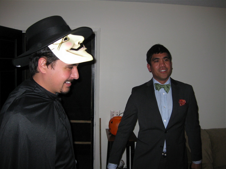 Since Vince likes to become his costume, this nation of islam getup might prove problematic. Maybe he wouldn't notice any of the jews. halloween0945.jpg