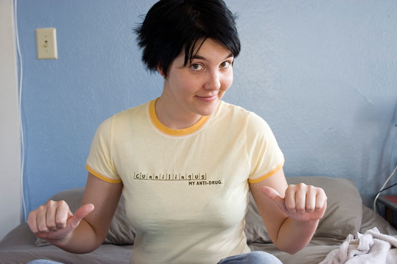 Madeline modeling one of her perverted friend's creations. She might be angry if she ever finds out what it means. Or will she?? 81_G.jpg